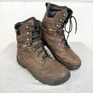 Danner Caliper 8” Work Boots Brown Leather Soft Toe Waterproof Mens 12 EE Wide